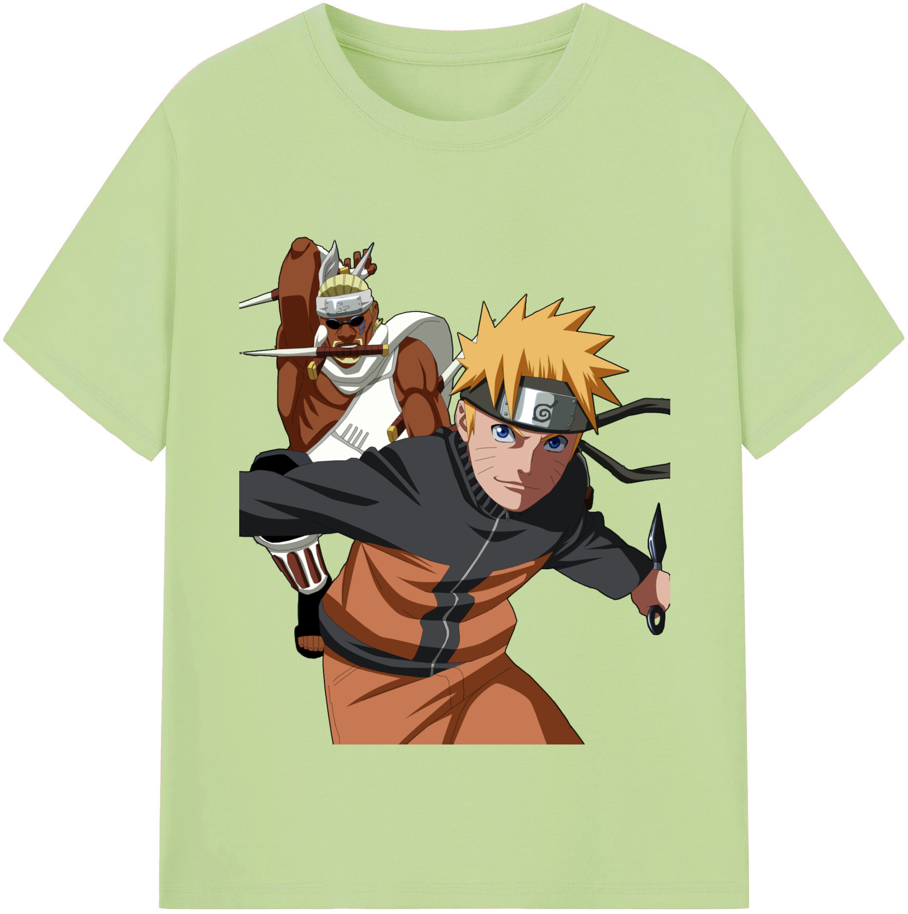 （画像用） NARUTO -ナルト- うずまき ナルト Uzumaki Naruto 綿100％半袖Tシャツ（フロントプリント）